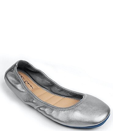 Image of Me Too Tru Blu Leather Flex Skimmer Flats