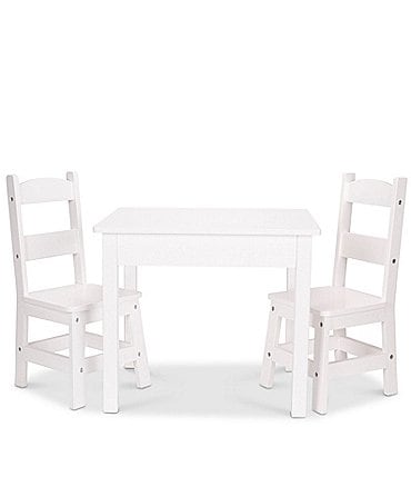 Image of Melissa & Doug Child-Size Hardwood Table & 2 Chairs Set