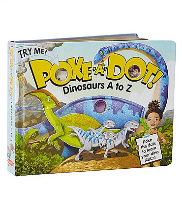 Image of Melissa & Doug Poke-a-Dot - Dinosaurs A to Z Board Book