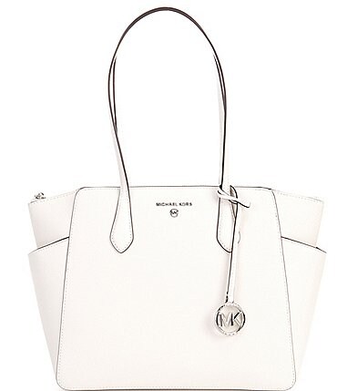 Image of Michael Kors Marilyn Medium Saffiano Leather Top Zip Tote Bag