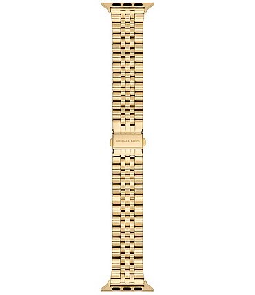 Image of Michael Kors Men's Gold-Tone Stainless Steel Band for Apple Watch®