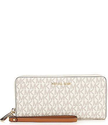 Image of Michael Kors Signature Logo Jet Set Travel Continental Wallet
