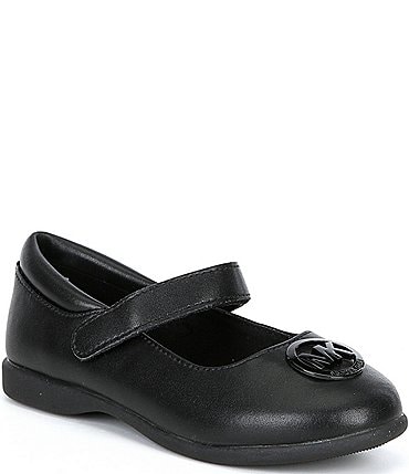 Image of MICHAEL Michael Kors Girls' Amber Aiden Logo Detail Leather Mary Janes (Toddler)