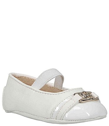 Image of MICHAEL Michael Kors Girls' Baby Nyomi Cap-Toe Ballet Crib Shoes (Infant)