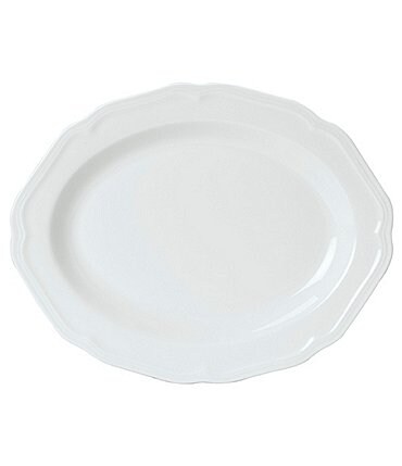 Image of Mikasa Antique White Porcelain Oval Platter