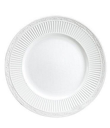 Image of Mikasa Italian Countryside Ridged Floral Stoneware Dinner Plate