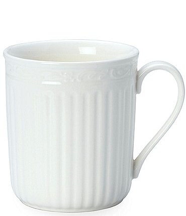 Image of Mikasa Italian Countryside Ridged Floral Stoneware Mug