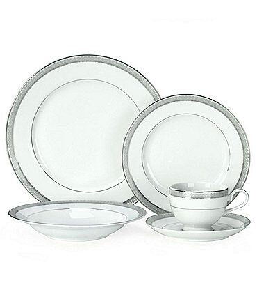 Image of Mikasa Platinum Crown Filigree 5-Piece Place Setting