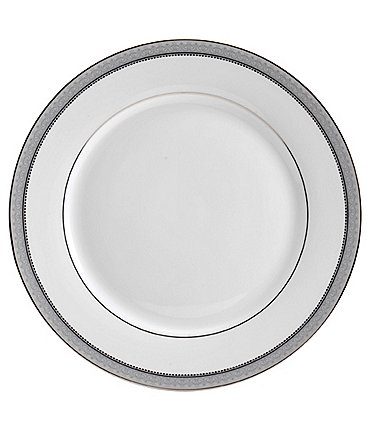 Image of Mikasa Platinum Crown Filigree Platinum Porcelain Dinner Plate
