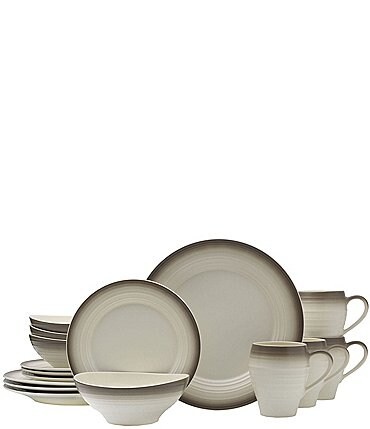 Image of Mikasa Swirl 16-Piece Ombre Dinnerware Set