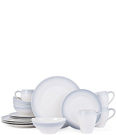 Image of Mikasa Swirl 16-Piece Ombre Dinnerware Set