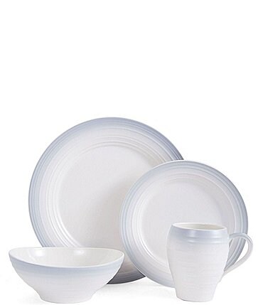 Image of Mikasa Swirl Ombre Grey 4-Piece Place Setting