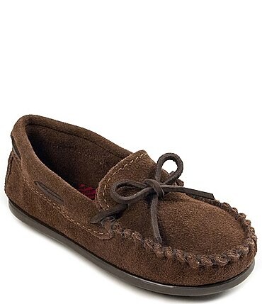 Image of Minnetonka Kids' Boat Suede Moccasins (Infant)