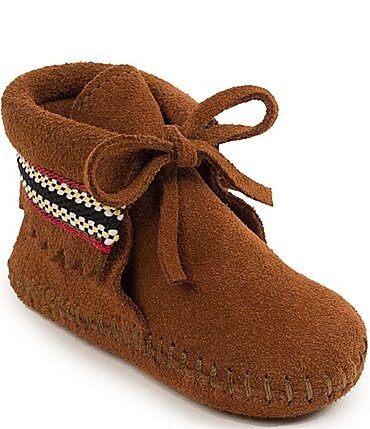 Image of Minnetonka Kids' Braid Bootie Crib Shoes (Infant)