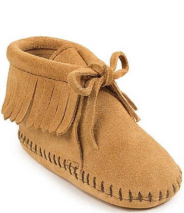 Image of Minnetonka Kids' Fringe Bootie Crib Shoes (Infant)