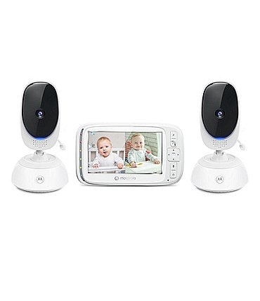 Image of Motorola VM75 5" Motorized Pan Video Baby Monitor - 2 Camera Pack