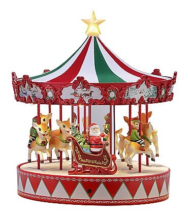 Image of Mr. Christmas LED Lighted & Animated Vintage Carousel