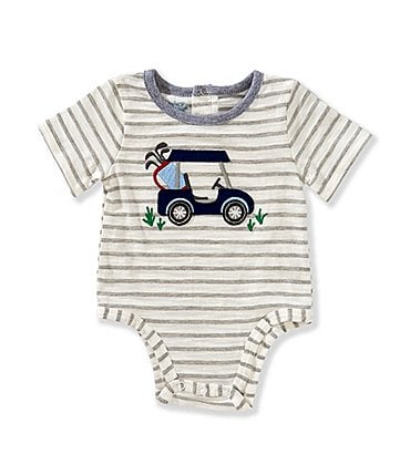 Image of Mud Pie Baby Boys Newborn-6 Months Short-Sleeve Golf Cart Bodysuit