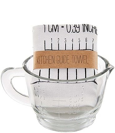 Image of Mud Pie Bistro Measuring Cup With Towel Set