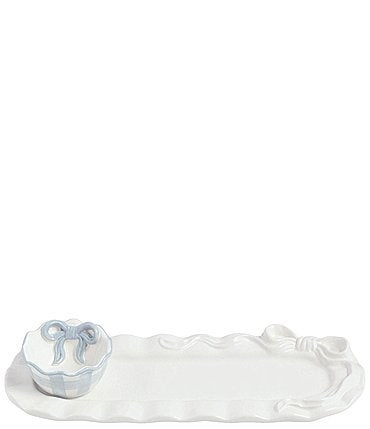 Image of Mud Pie Bow Collection Chip and Dip Set