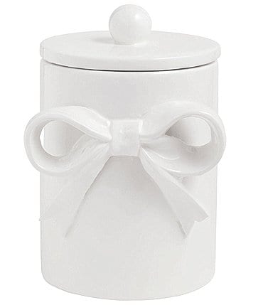 Image of Mud Pie Bow Collection Covered Canisters