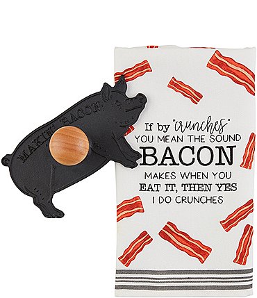 Image of Mud Pie Circa Bacon Press And Towel Set