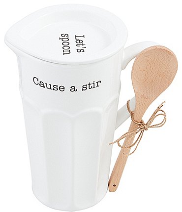 Image of Mud Pie Circa Cause A Stir Pitcher Set with Spoon