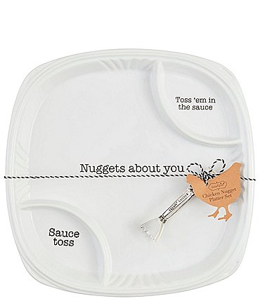 Image of Mud Pie Circa Chicken Nugget Platter Set