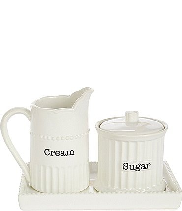 Image of Mud Pie Circa Collection Cream and Sugar Set with Tray