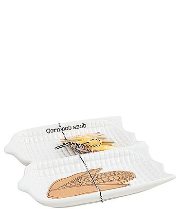 Image of Mud Pie Circa Corn Platter & Skewer Set