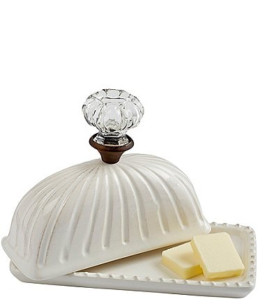 Image of Mud Pie Circa Door Knob Covered Butter Dish