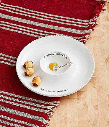Image of Mud Pie Circa Pig In A Blanket Platter Set