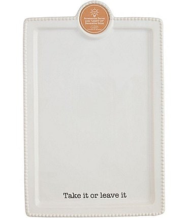 Image of Mud Pie Circa Take It or Leave It Accessory Plate