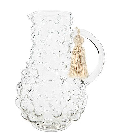 Image of Mud Pie Classic Home Hobnail Glass Pitcher