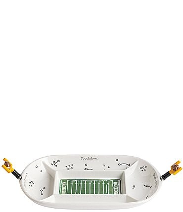 Image of Mud Pie Divided Football Field Game Day Platter Set