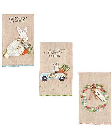 Image of Mud Pie Easter Applique Towel Set