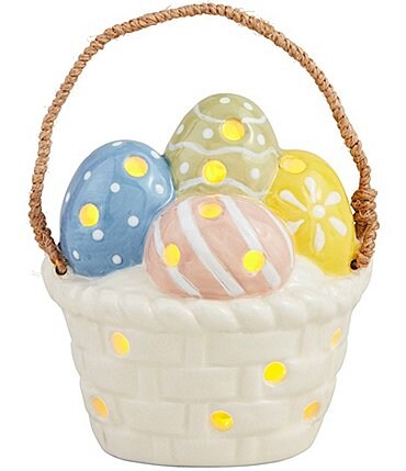 Image of Mud Pie Easter Basket Light-Up Sitter