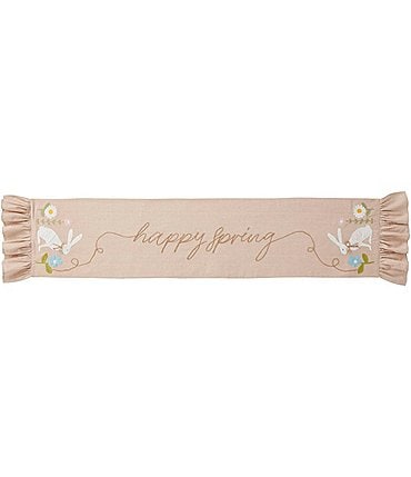 Image of Mud Pie Easter Happy Spring Bunny Table Runner, 72"