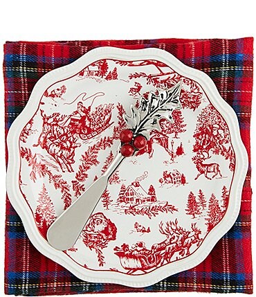 Image of Mud Pie Good Tidings Appetizer 3-Piece Set