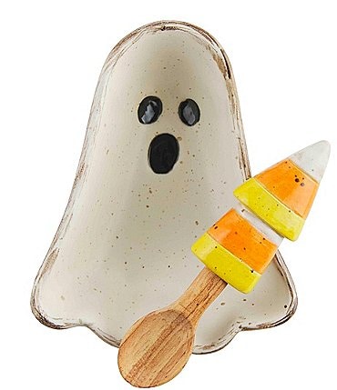 Image of Mud Pie Halloween Ghost Shaped Candy Bowl Set