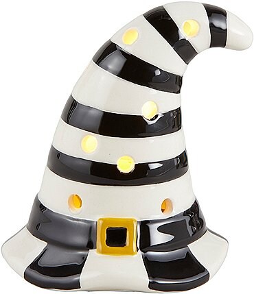 Image of Mud Pie Halloween Witch Hat Light-Up Sitter