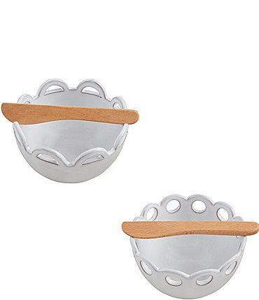 Image of Mud Pie Happy Everything Circle Scallop Dip Bowls