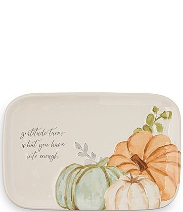 Image of Mud Pie Harvest Gratitude Sentiment Platter