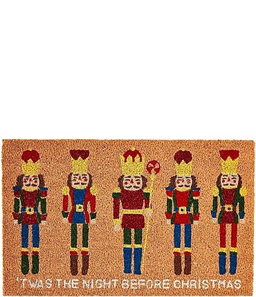 Image of Mud Pie Holiday Collection Nutcracker Doormat