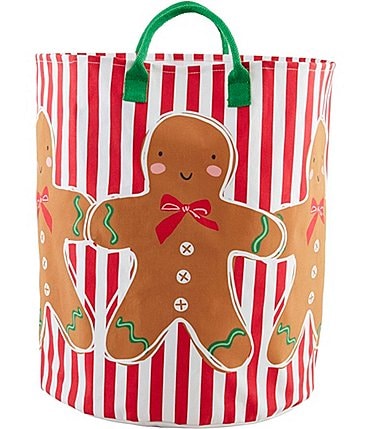Image of Mud Pie Holiday Standing Gingerbread Man Oversize Tote/Gift Bag