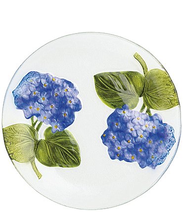 Image of Mud Pie Hydrangea Slump Glass Plate