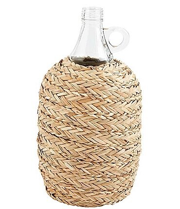 Image of Mud Pie Sienna Collection Woven Glass Vase Decor