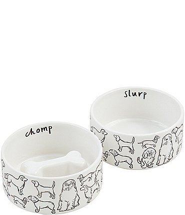 Image of Mud Pie Slow Feeder Dog Bowl Set