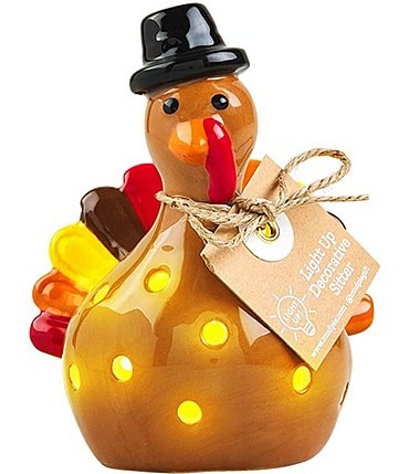 Image of Mud Pie Thanksgiving Light Up Turkey Sitter