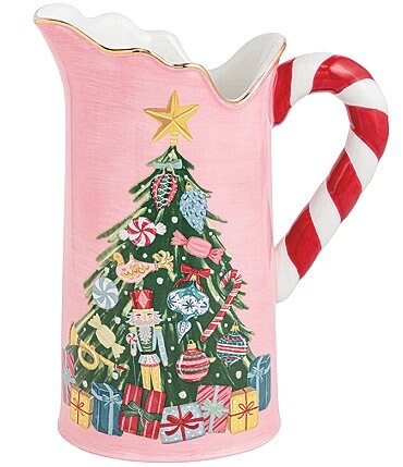 Image of Mud Pie Twas The Night Collection Christmas Tree Candy Pitcher